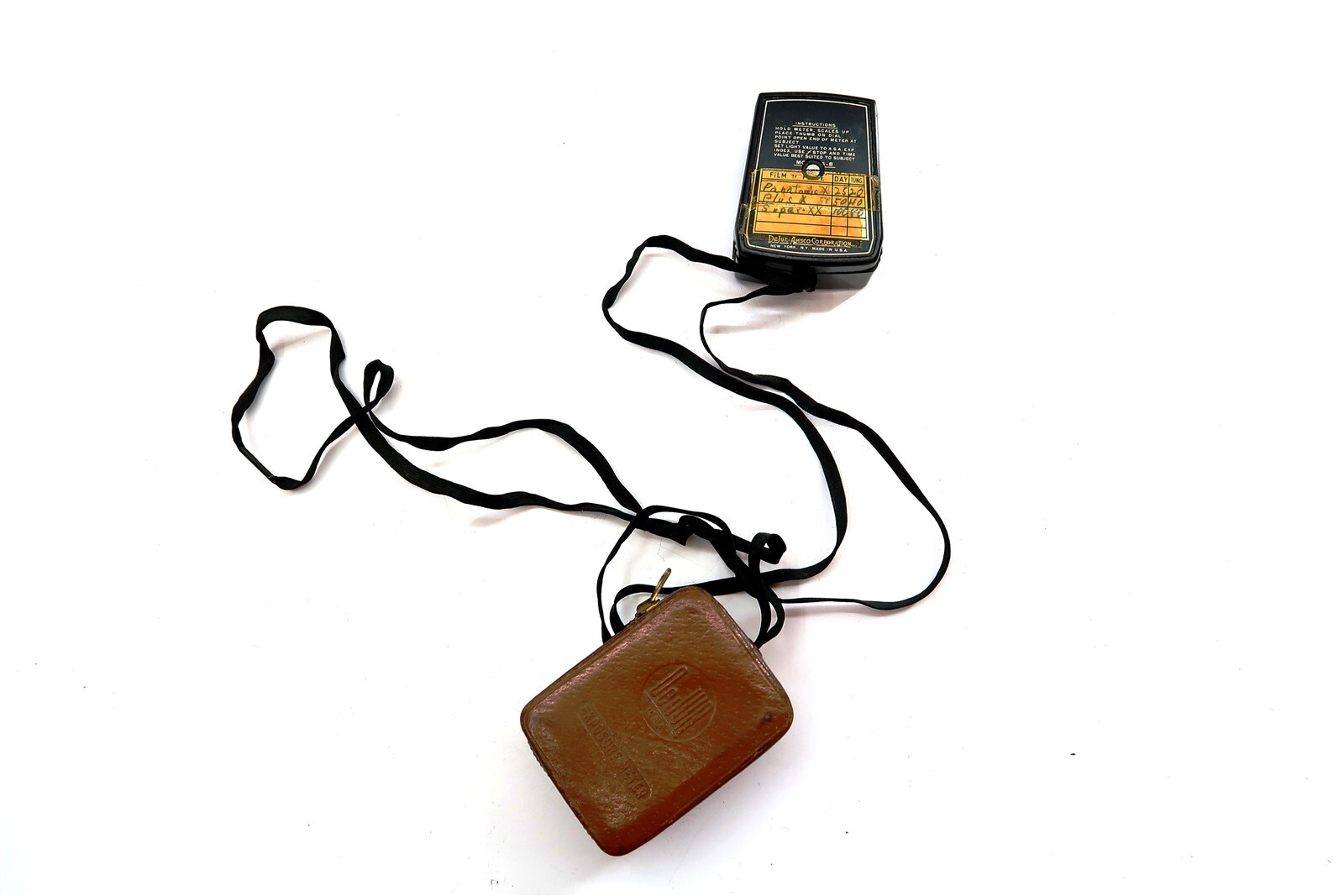 DeJur Amsco Exposure Meter 5-B with 5B Leather Case & ORIGINAL BOX ~ NOT WORKING
