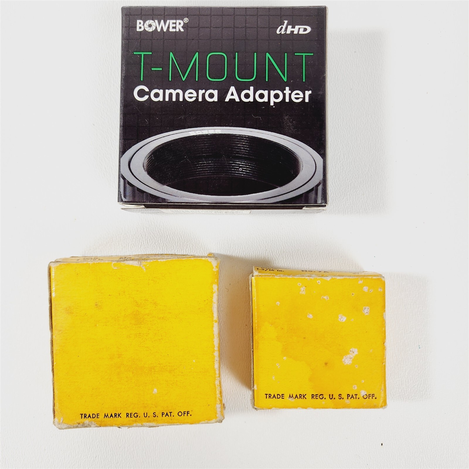 3 Vintage Kodak Camera Accessories No 7A Close-Up Attachment Bower T-Mount T-EOS