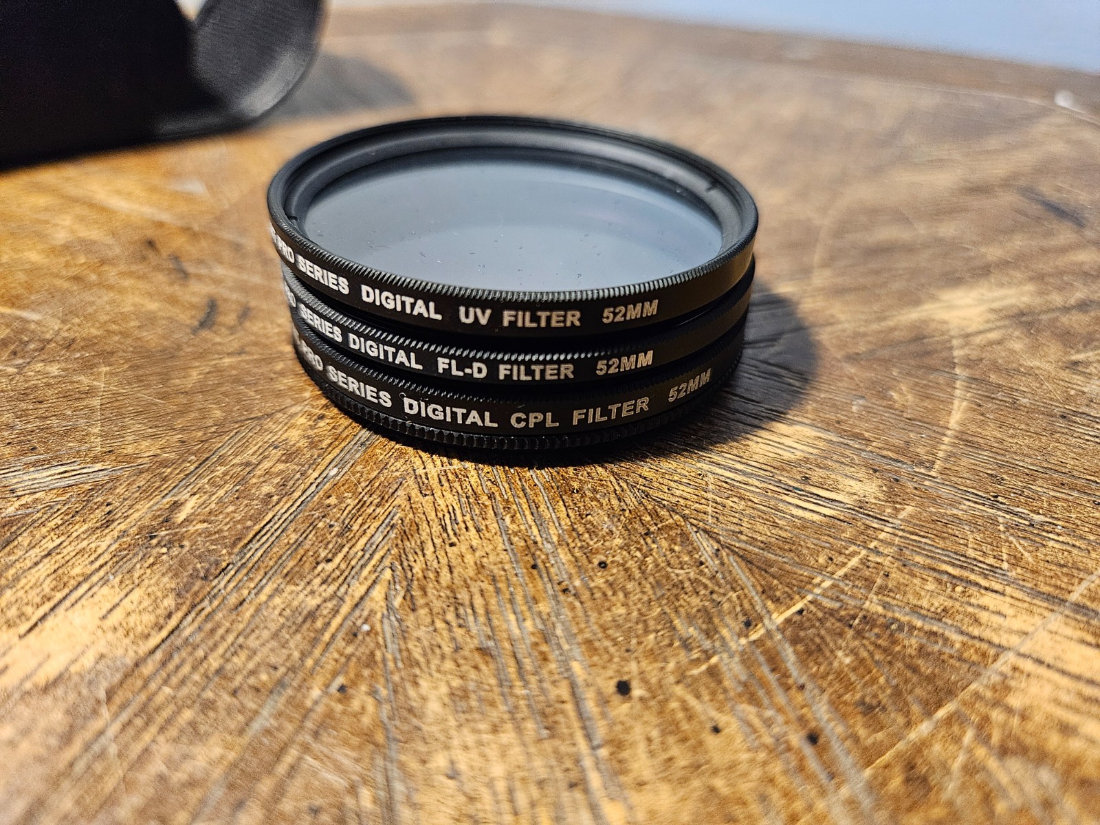 XIT Pro Series Digital 52mm Filter Set of 3 UV, FL-D, CPL, Case