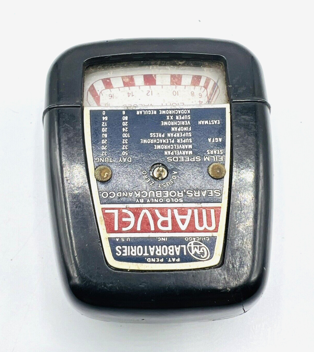 Vintage Marvel Exposure Meter M Laboratories Sears Roebuck Camera Light Meter