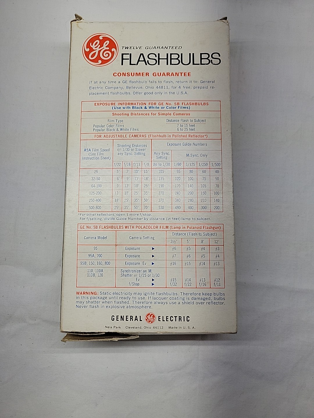 Vintage Camera Flash Bulbs & Accessories GE Sylvania Osram Polaroid Peak Argus