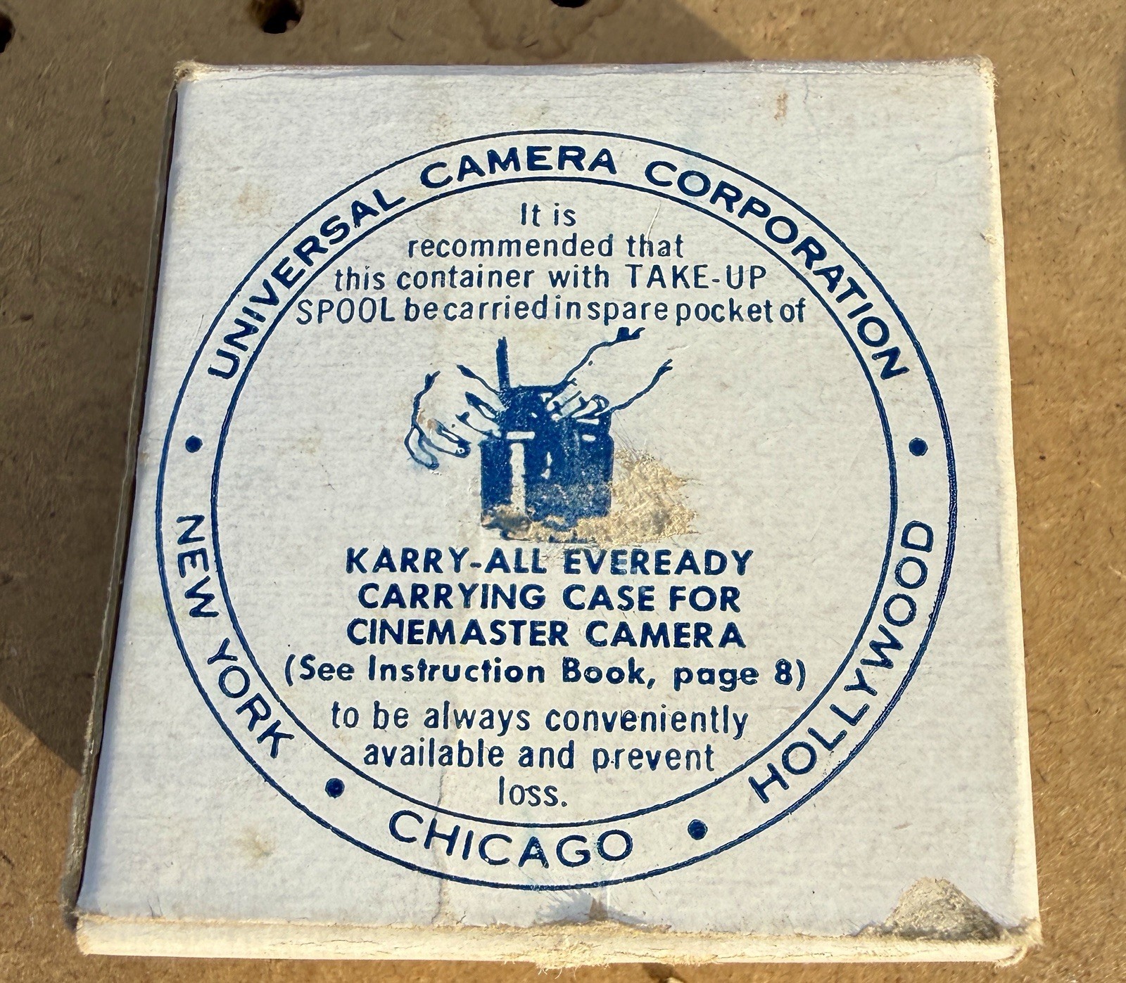 Antique Universal Camera Corp. Take-Up Spool Reel for Univex 8mm Cine Camera