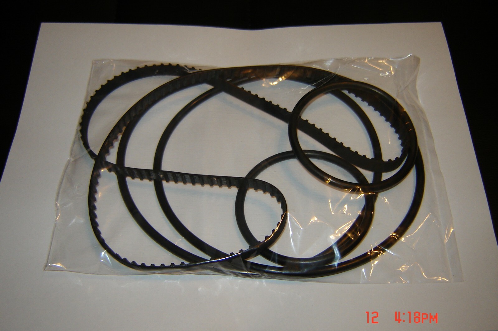 16MM EIKI RM Series Projector Belts, 5 Belt Set / 16mm Eiki RM Belt Kit