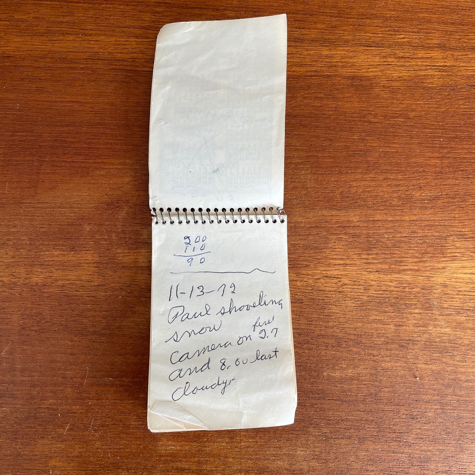 1960s Stanley Home Products Note Pad With Notes About 8mm Films Vintage