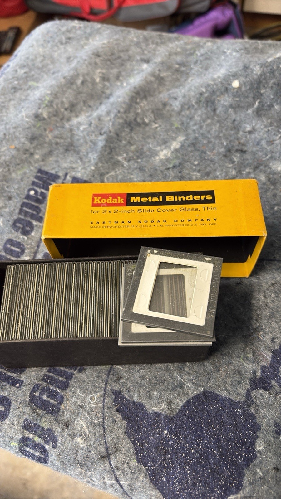 Kodak Metal Binders for 2×2-Inch Slide Cover Glass Thin Slide Binder