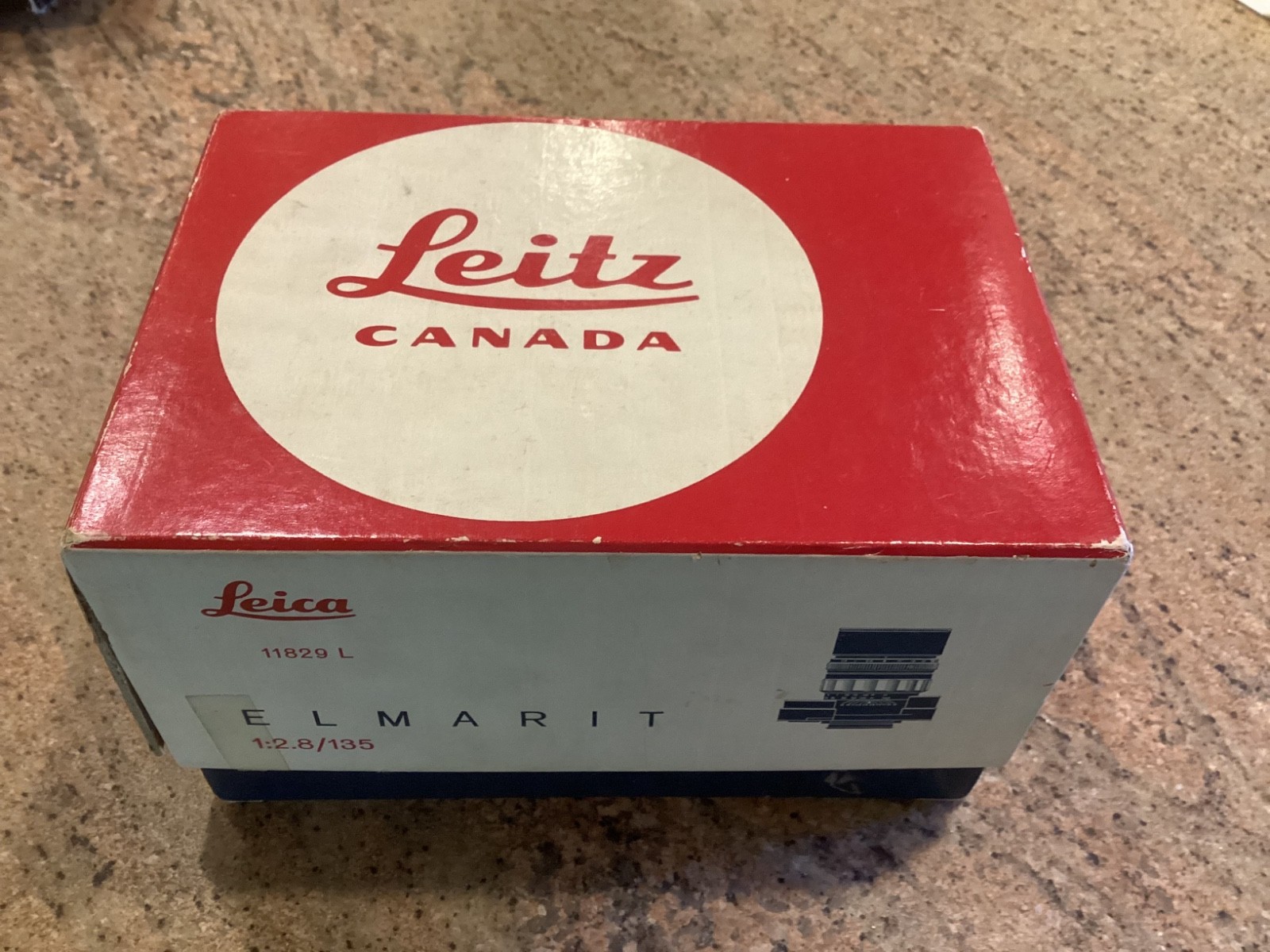 Leica 135mm F2.8 M Canada box only. Made by E. Leitz. 1970’s vintage.