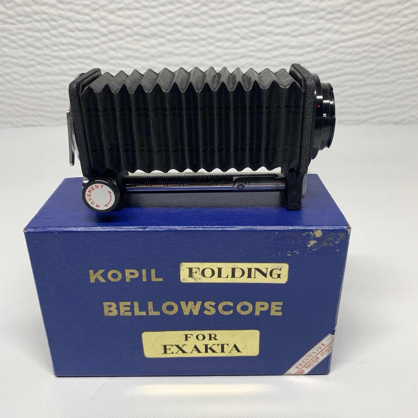 Kopil Folding Bellowscope for Exakta, Box + Instructions