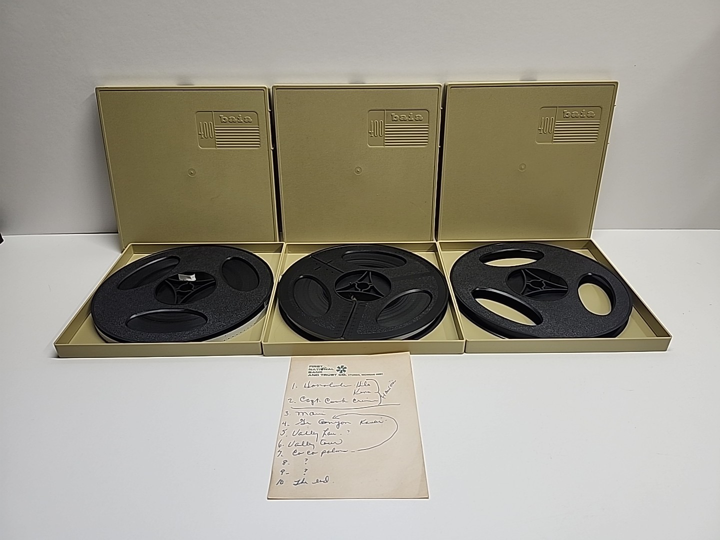Reel To Reel Movies And Cases Hawaii X2 & 1 Unknown 5 Cases 2 Empty Reels 8mm