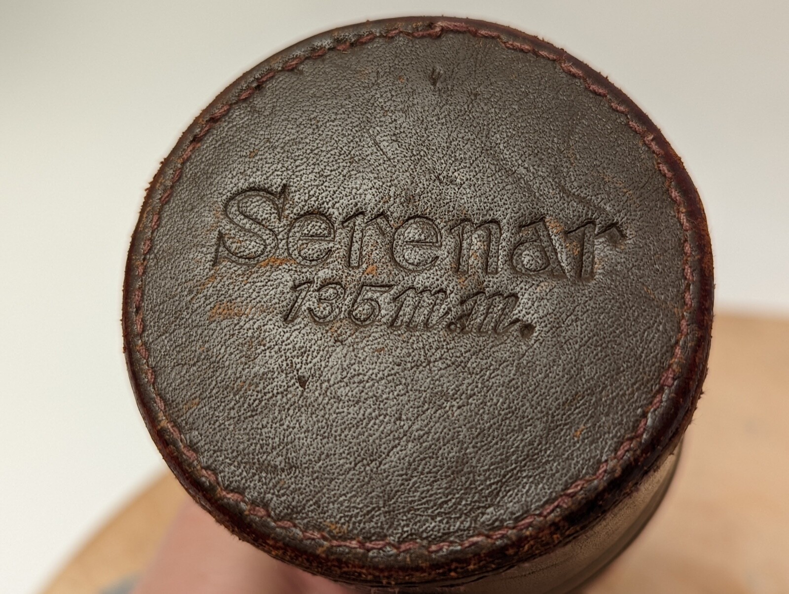 Vintage CANON Serenar 135mm Leather Lens Case Only
