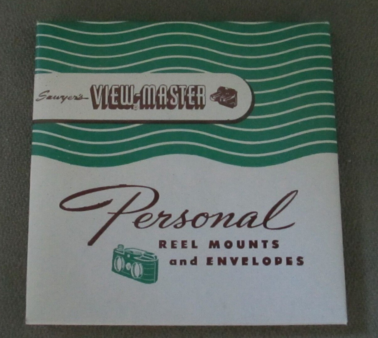 Personal Reel Mounts + Envelopes View-Master Stereo Empty Blank Box of 6 SAWYERS