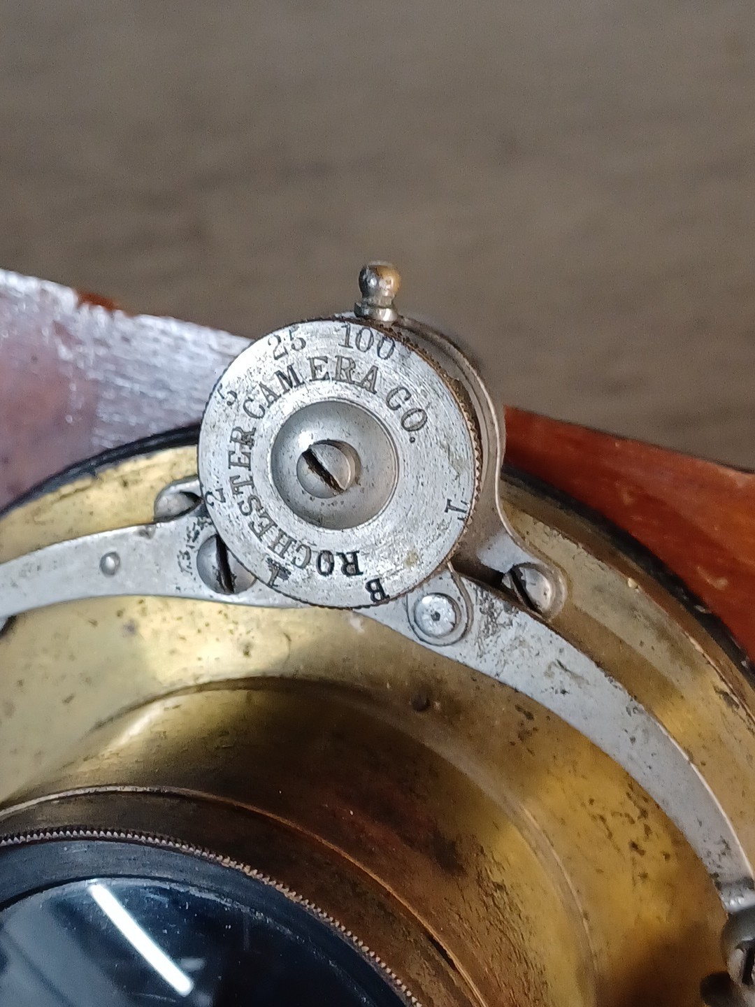Antique Bausch & Lomb Unicum Camera Shutter With ROC Thelephoto Lens & Flange