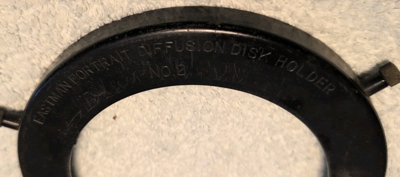 Kodak Eastman Portrait Diffusion Disk Holder No 8 Camera Lens Attachment