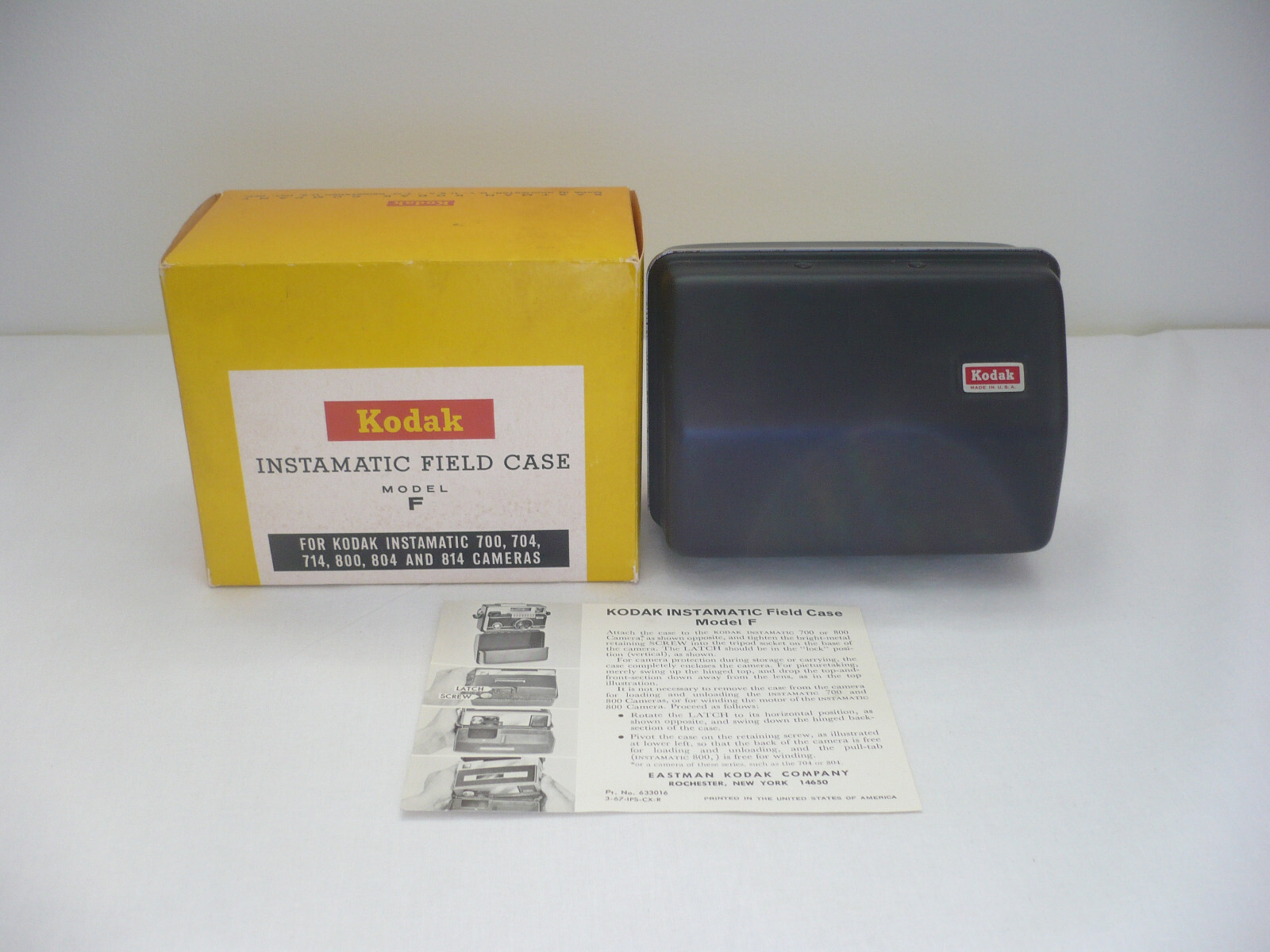 Vintage Kodak Instamatic Field Case Model F in Box Never Used