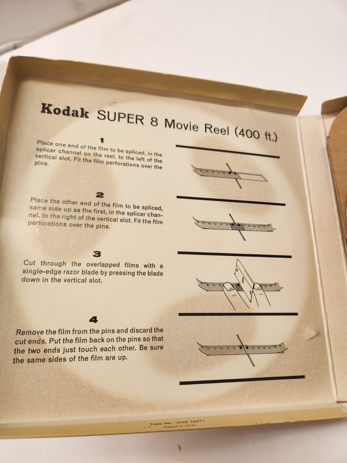 New Open Box Kodak Super 8 Movie Reel 400 Ft
