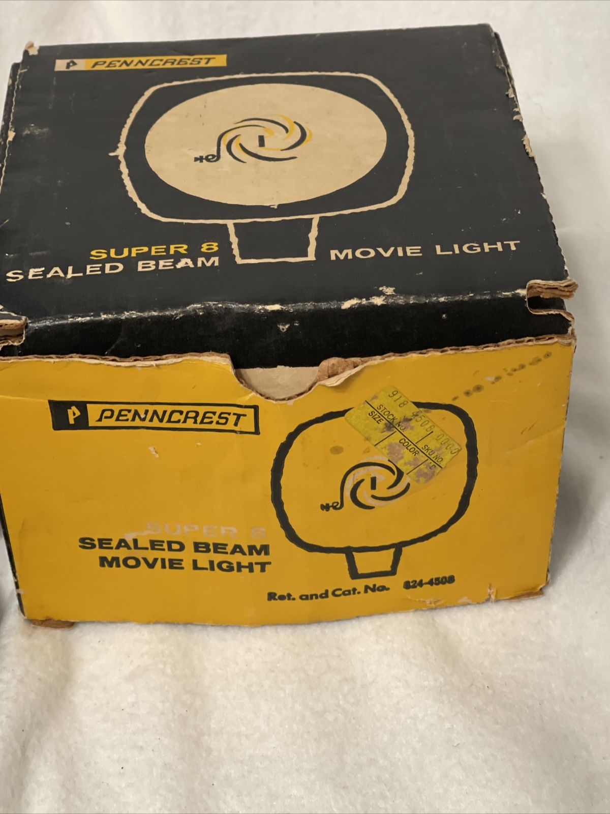 Vintage Penncrest Super 8 Sealed Beam Movie Light Working With Box Display Prop