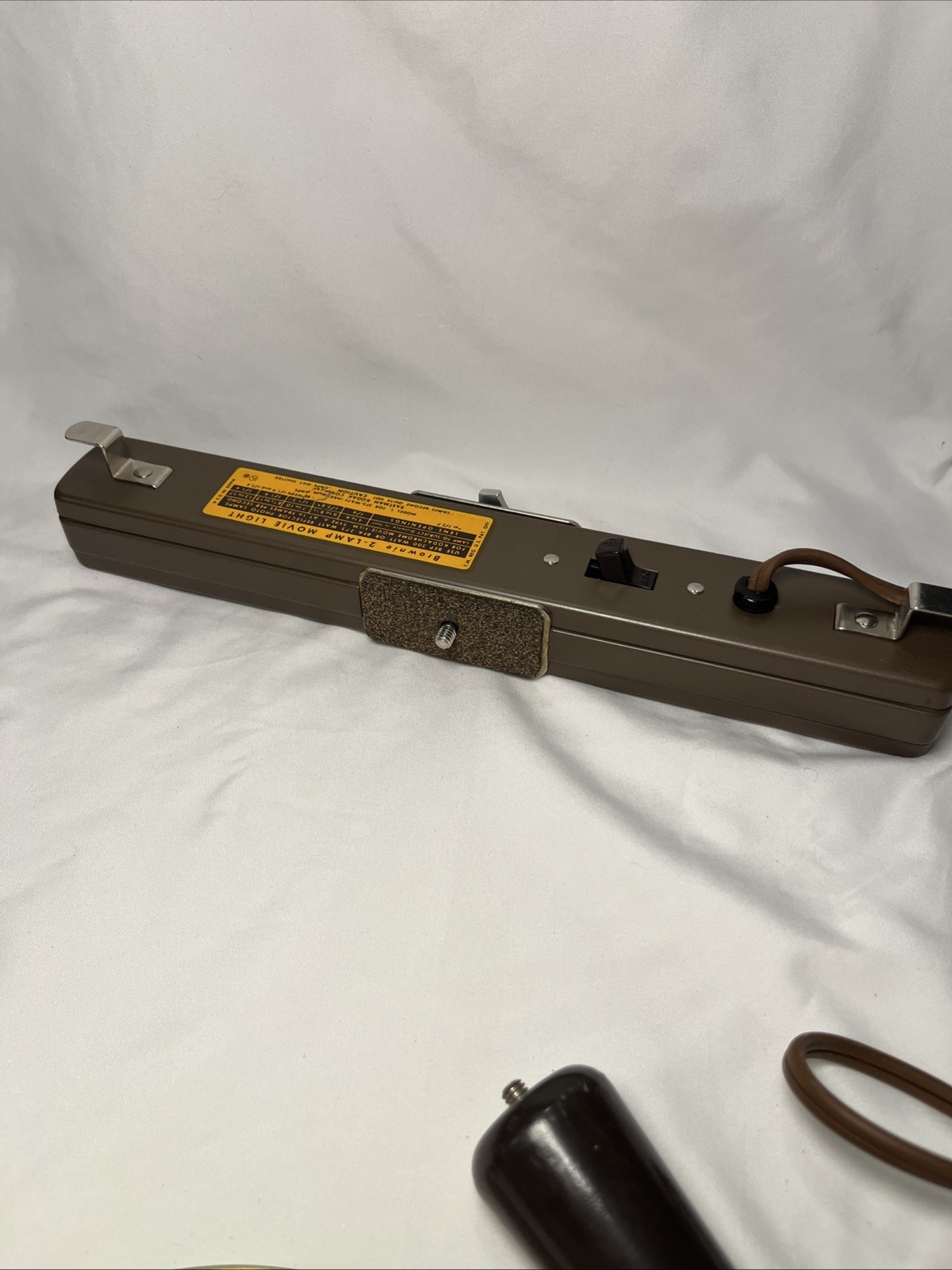 Kodak Brownie 2-Lamp Movie Light Tested