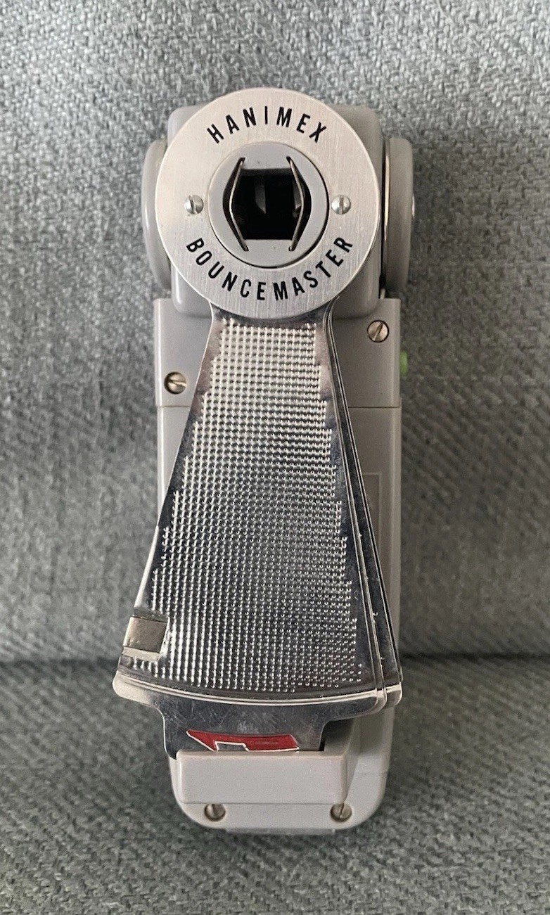 HANIMEX D Bouncemaster Camera Flash Reflector Unit Case Japan Untested