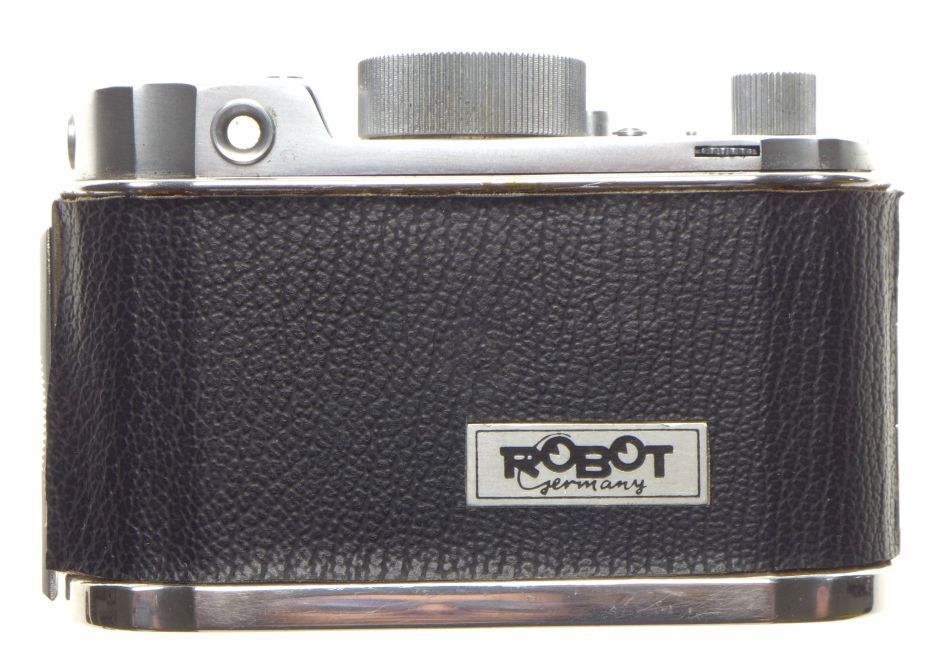 Robot ii 35mm film camera schneider xenon 1:1.9/40 lens leather pouch
