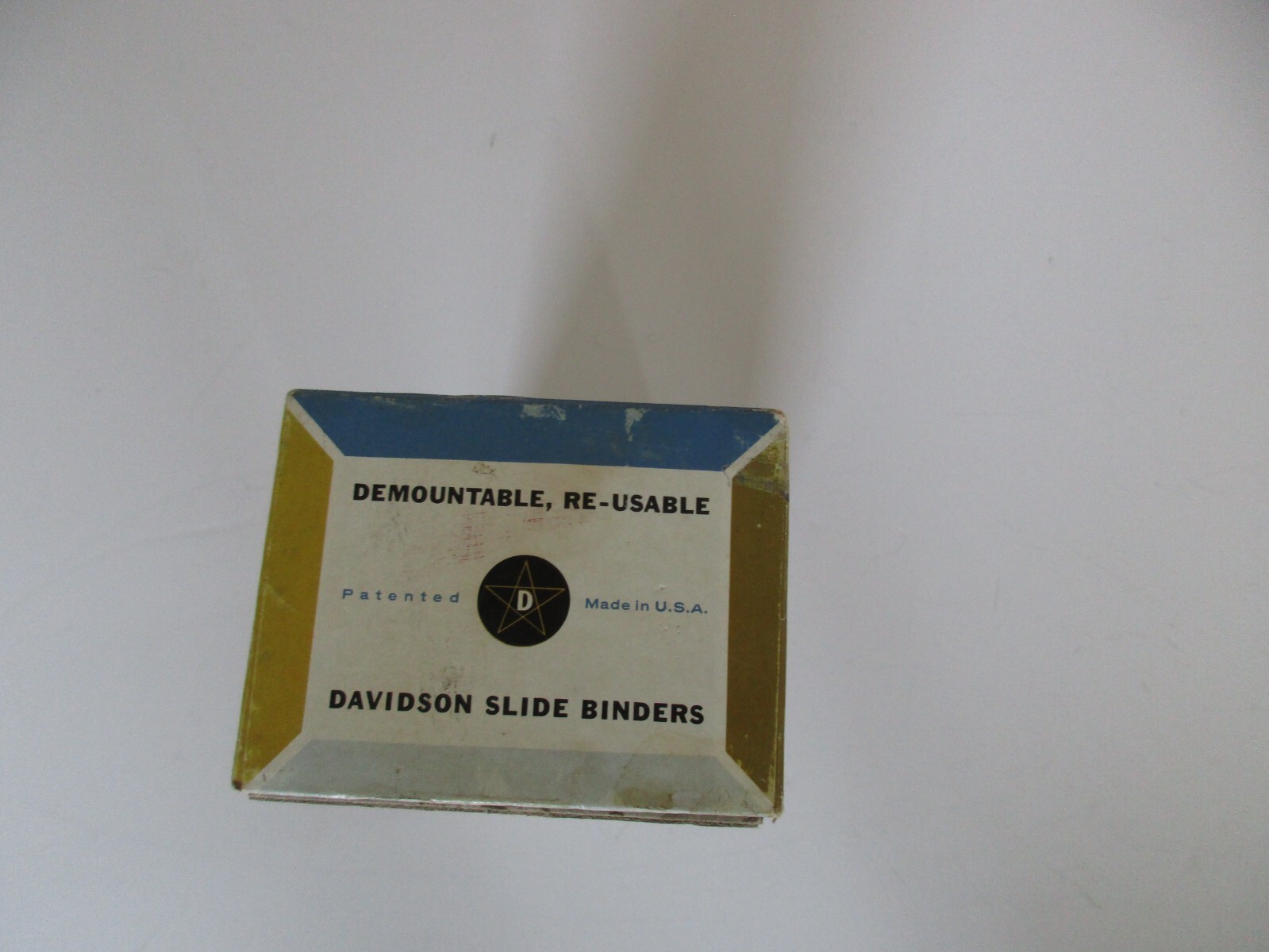 Vintage 50 Davidson Star D Metal 2-1/4 x 2-1/4 Film Slide Binders