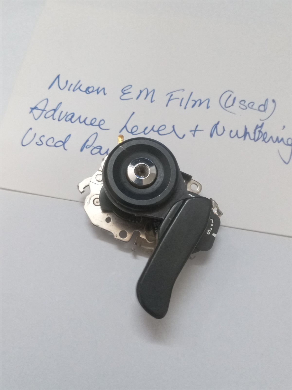 Nikon EM Film Advance Knob W Film Counter Unit Used Replacement Part