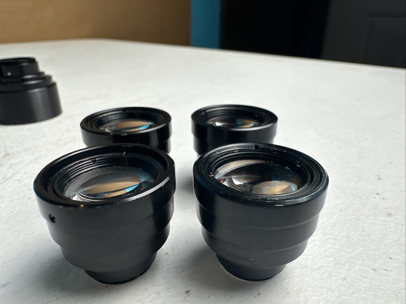 Lot of 6 Vintage Projection / Enlarger Lenses Optical Parts Threaded