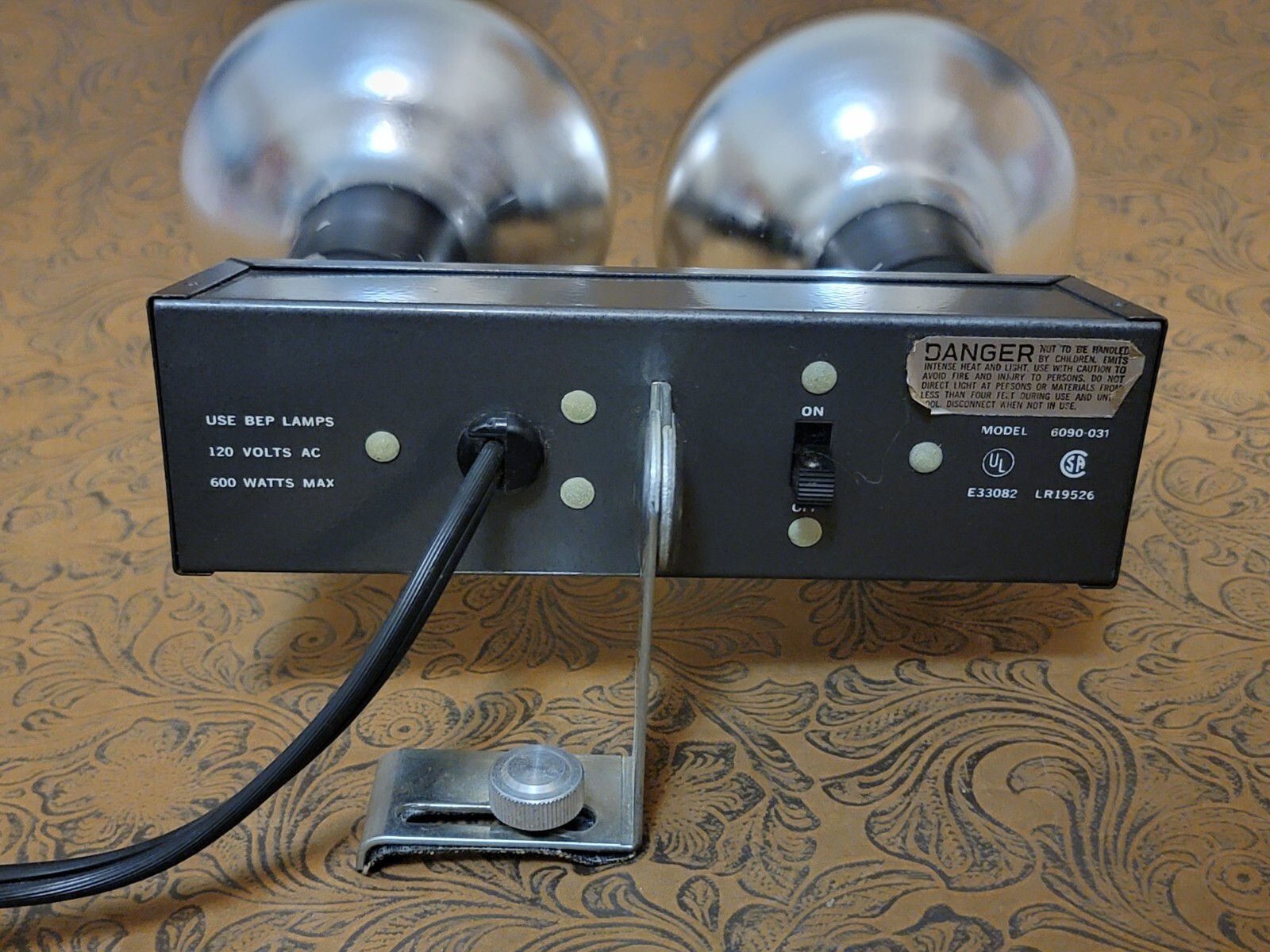Vintage GAF Twin Lamp Movielight 600W ⋙ BRIGHT! ⋘ 6090-031 Super 8 8mm 16mm ഝ