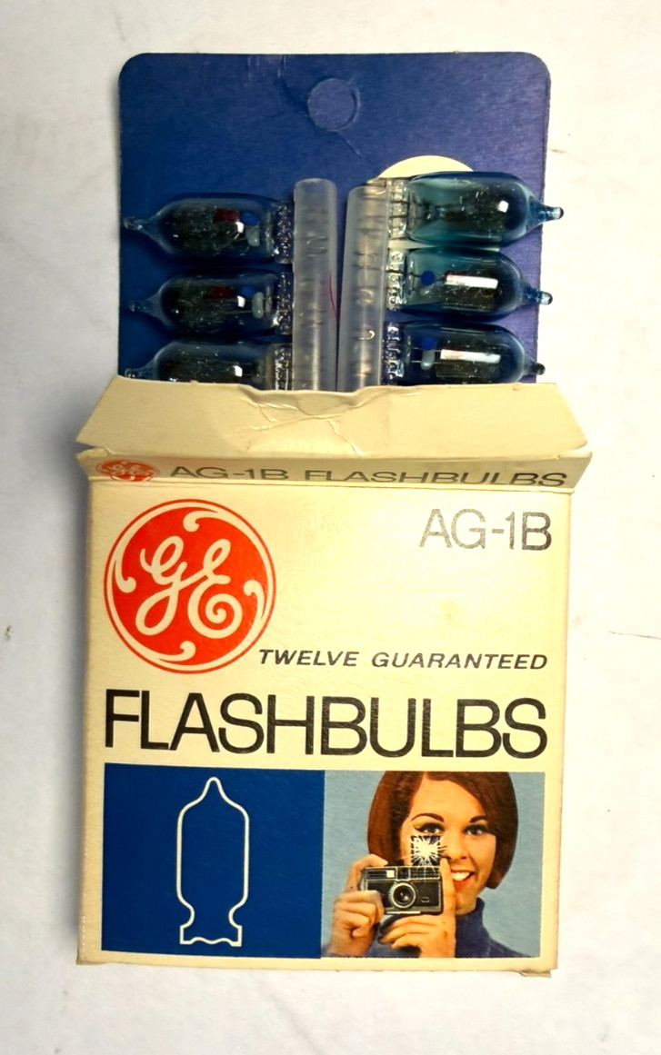 Vintage GE AG-1B Flashbulbs 4 Box Lot NEW in Box Photography Bulbs