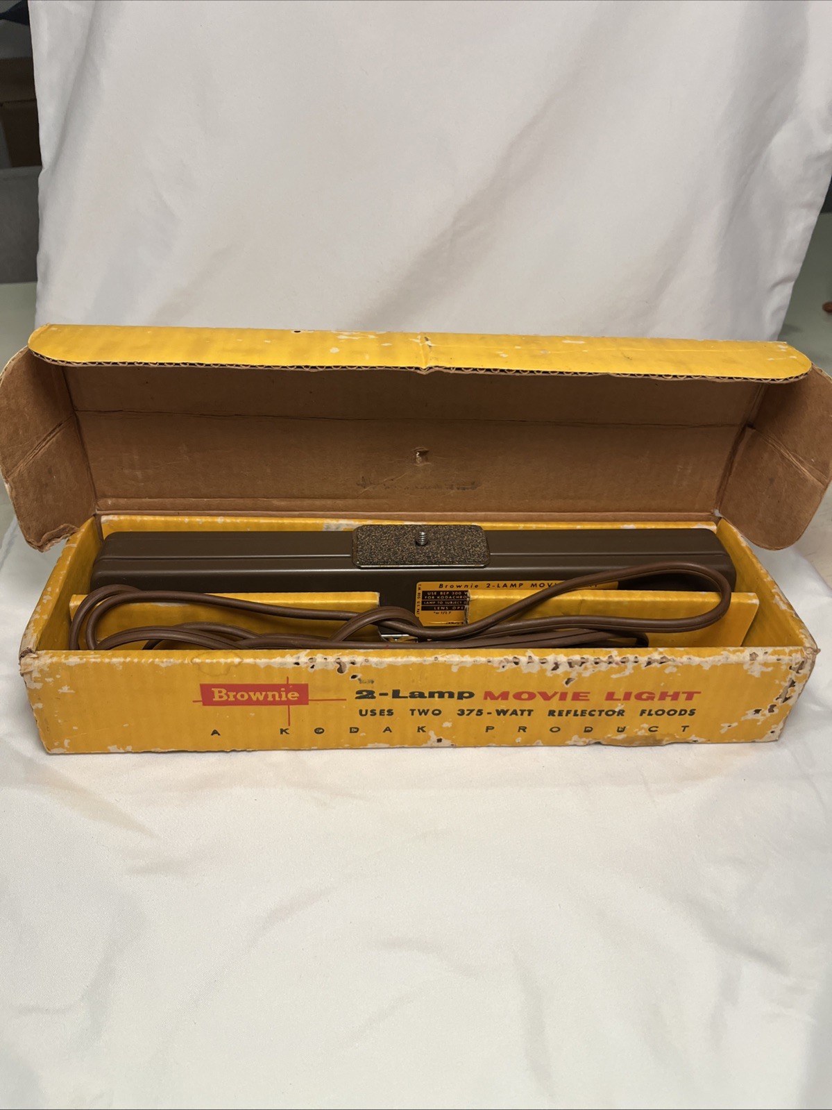 Kodak Brownie 2-Lamp Movie Light Tested