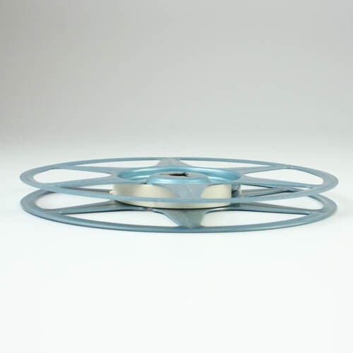 Comco Corp Blue Metal 8mm Film Reel – 5″ in 200 Feet – Vintage