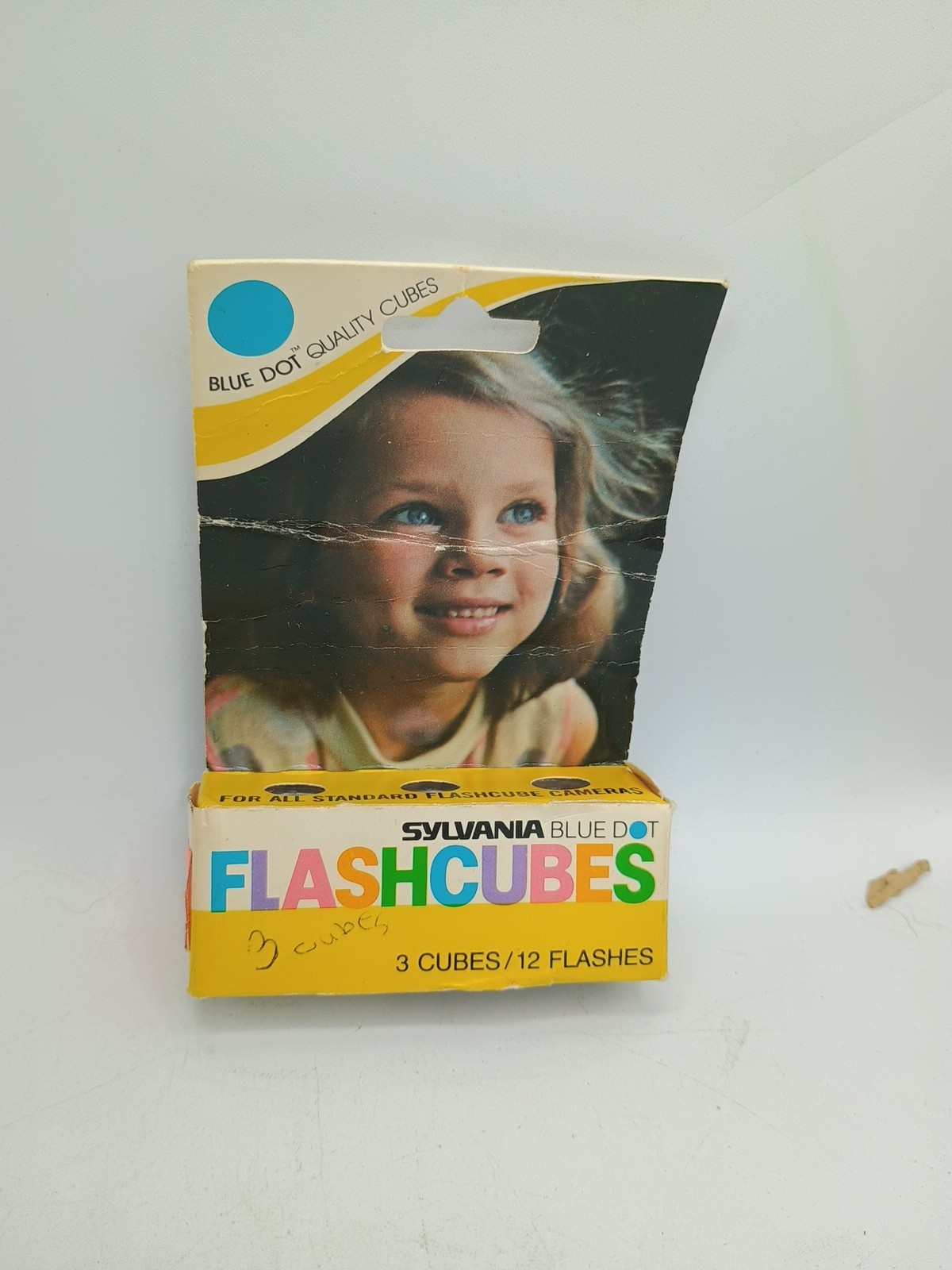 VINTAGE Sylvania Flash Cubes Blue Dot Pack of 3 -12 Flashes New In Box
