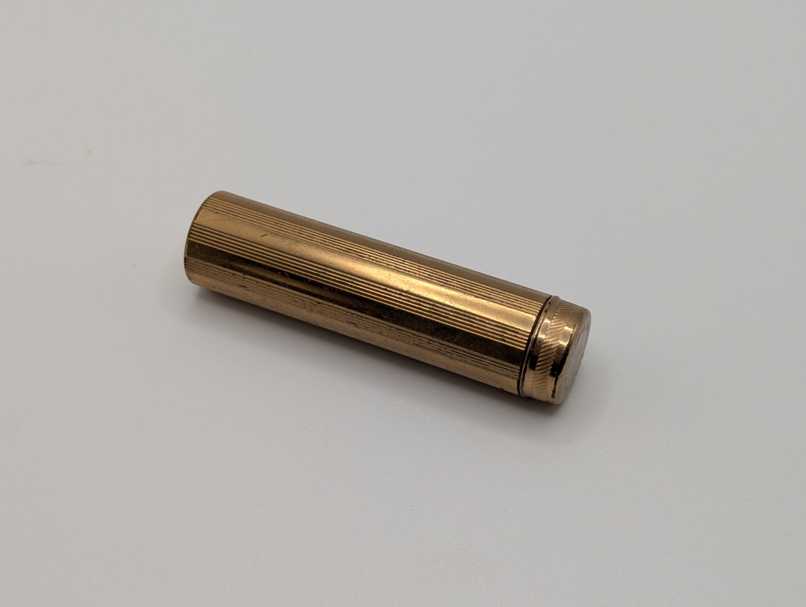 Vintage Brass Retractable Camera Lens Brush