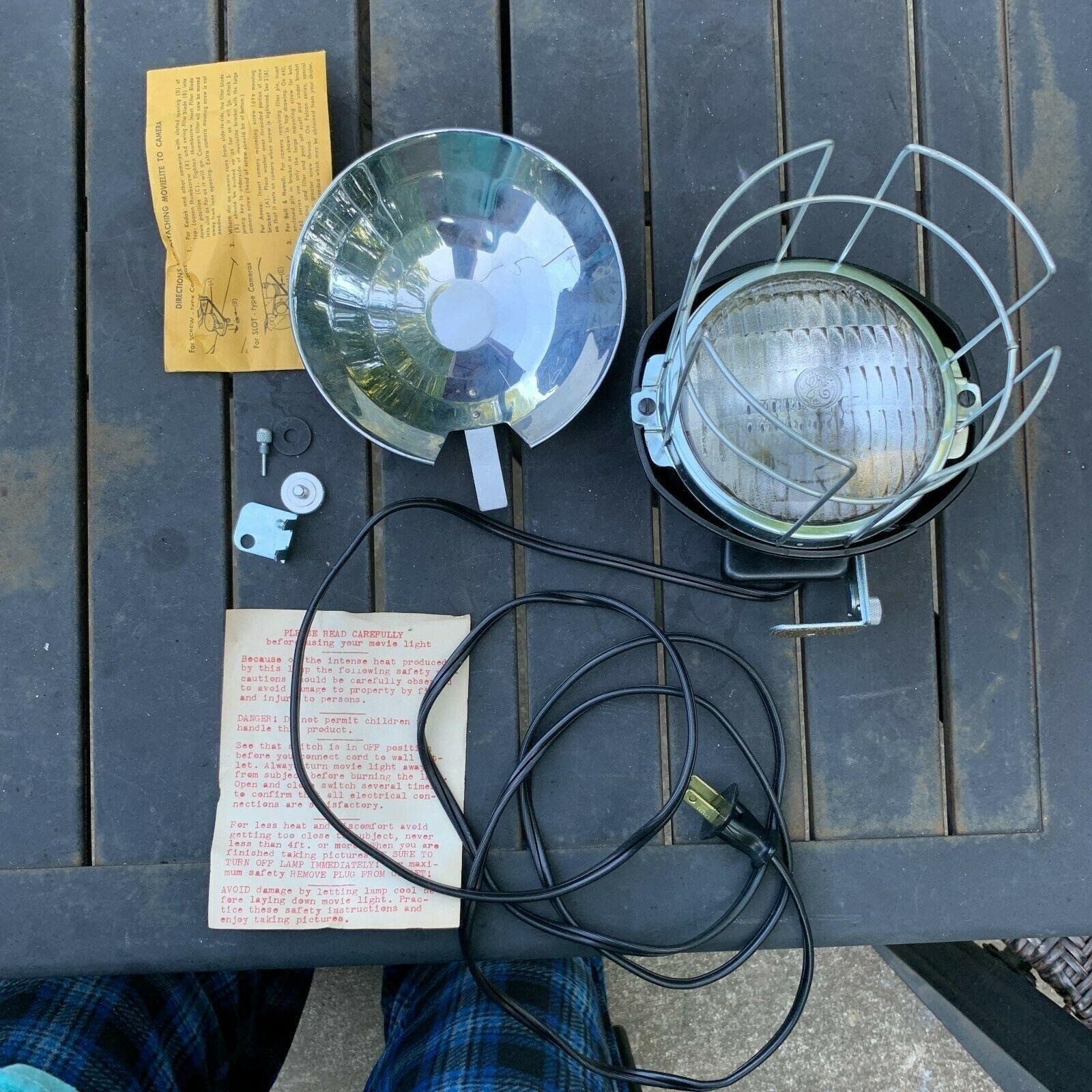 Vintage Sears Super 8 Movie Light, Model 38813, Sealed Beam, 250W, From 1960s