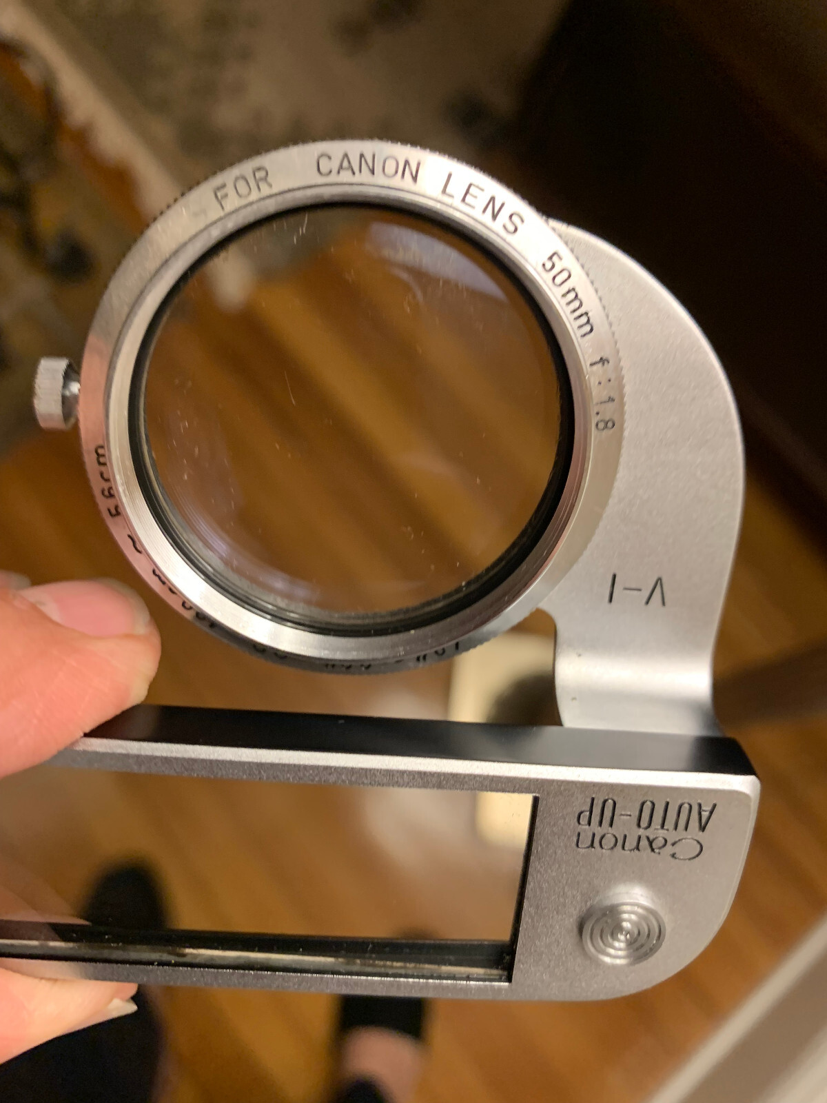 CANON AUTO-UP V CANON RANGEFINDER LENS 50MM F/1.8 LTM CLOSE FOCUS ATTACHMENT