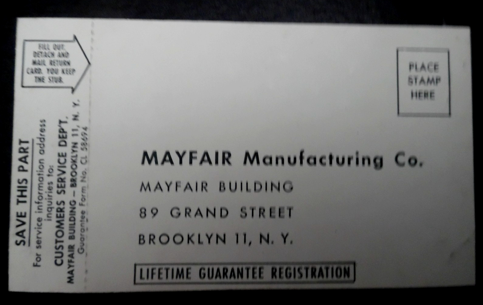 VINTAGE 1960s MAYFAIR LIGHTS BROOKLYN 11 ,NY MINI/VERSAL FLEXMASTER MOVIE LIGHT