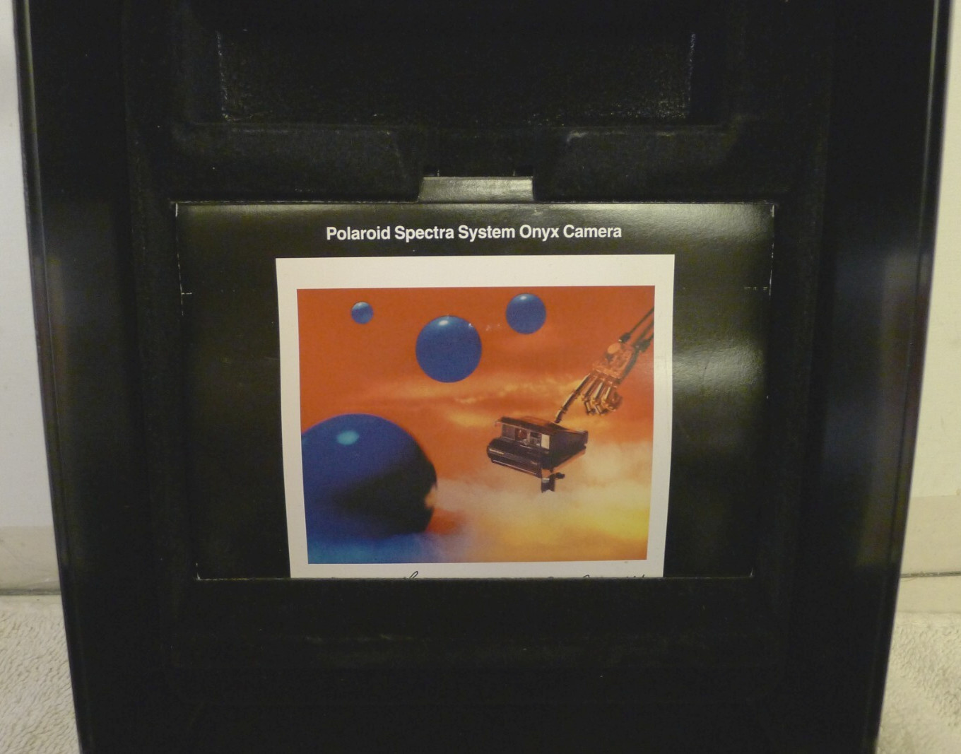 Polaroid Spectra Onyx Black Hard Case AND Operating Owner’s Manual