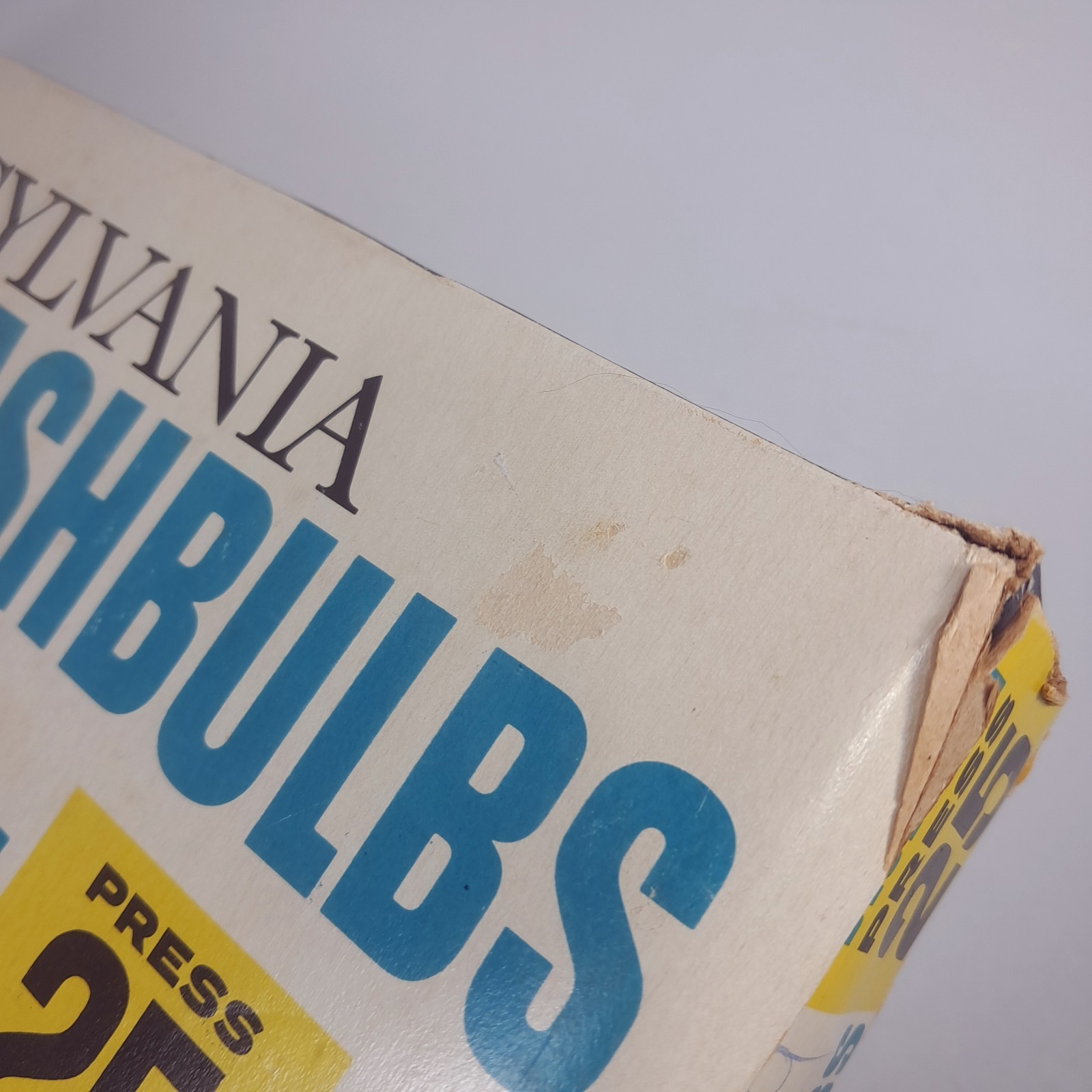 Vintage Sylvania Flashbulbs Blue Dot Press 25 P25 clear camera box set 12