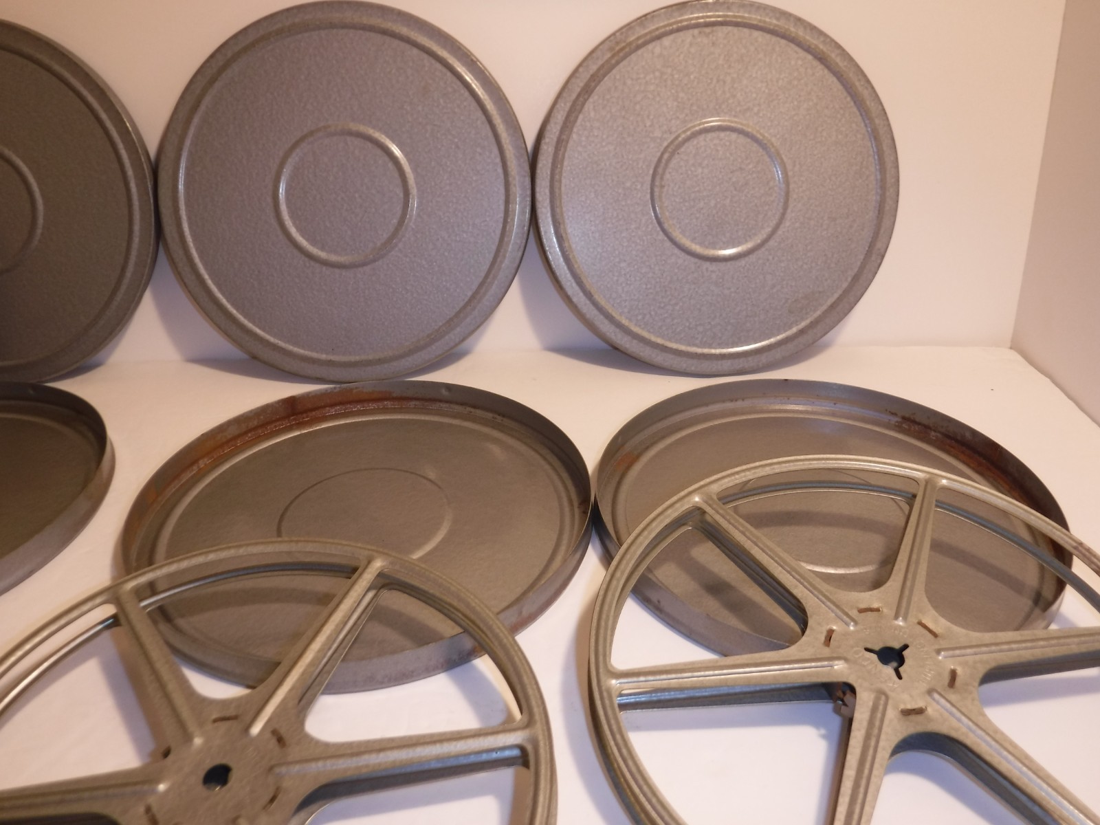 Lot Of Four 8mm Reels With Cases Kenco Metal And Bonum Plastic Vintage 📽️