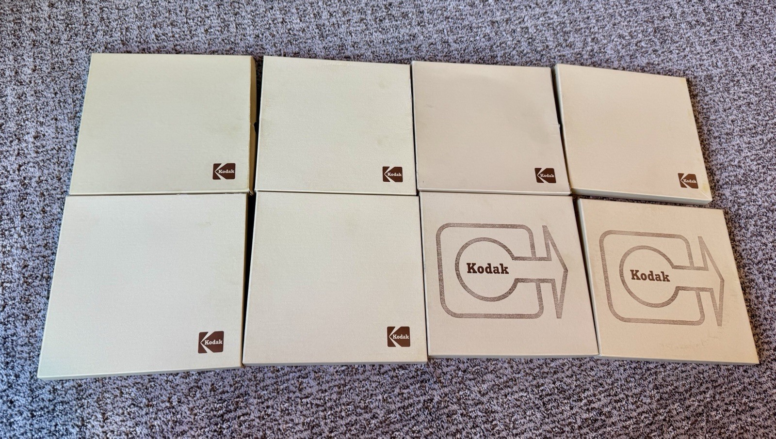 Lot of 8 Kodak Super 8 8mm Movie Reel 400 ft Feet Empty Reels Unmarked Box VTG