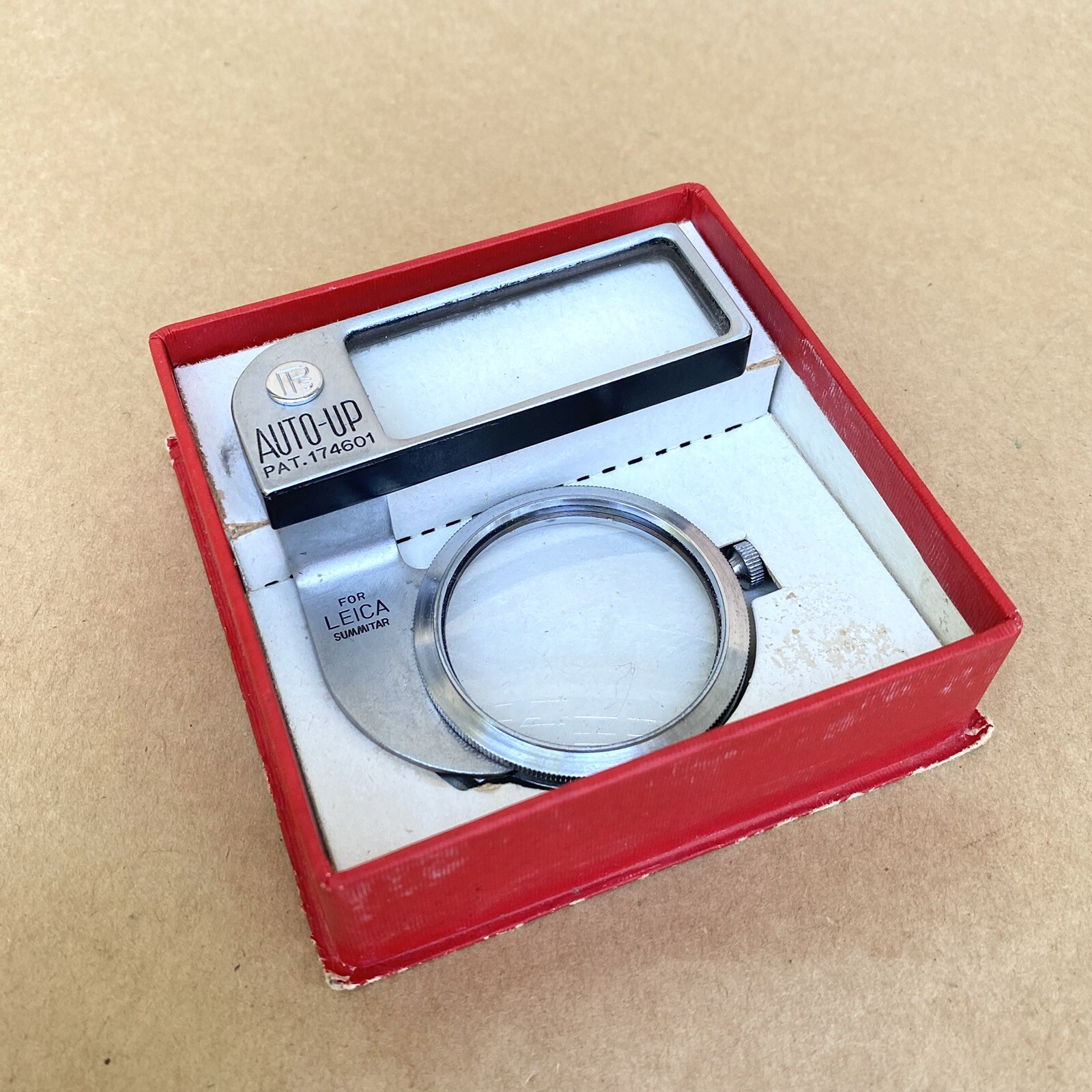 Pleasant Auto-Up Super Nooky 1M-50CM For Leica Summitar W/ Original Box, NICE