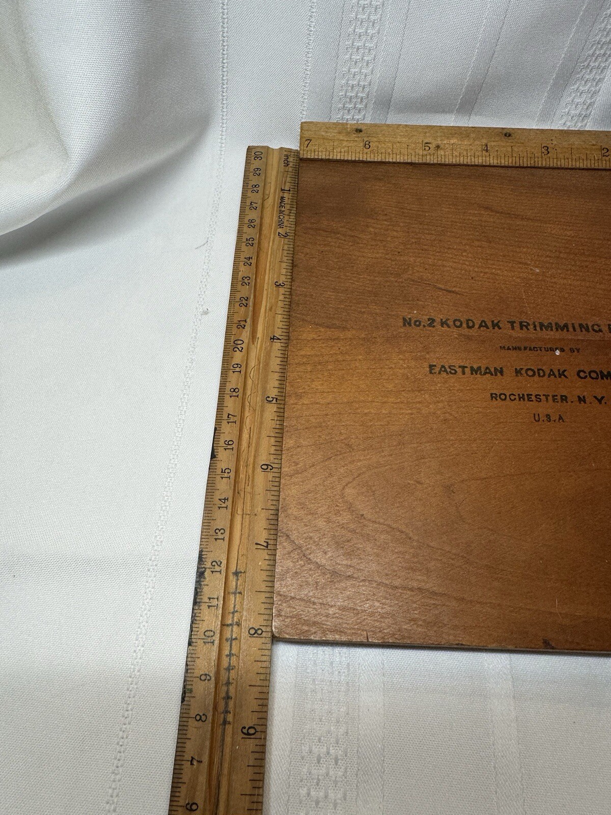 Vintage Eastman Kodak No. 2 Wood Trimming Board 7″x8″ USA