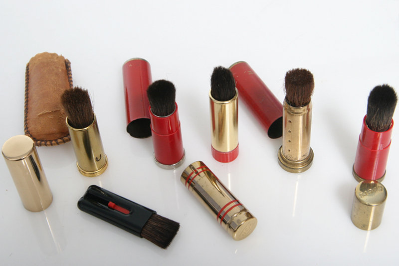 35 Vintage camera Lens Cleaning, Brush Collection, lipstick style, fountain pen