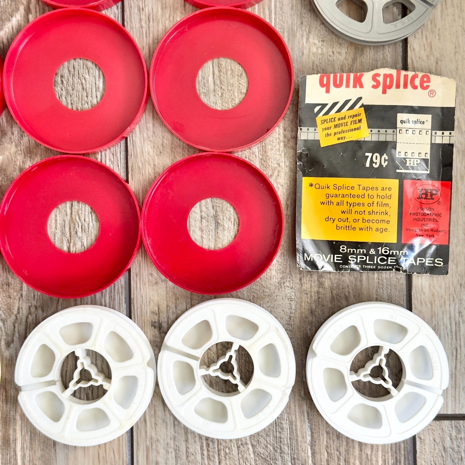 Mixed Lot Over 40 8mm Approximately 3″ Empty Plastic Film Reels