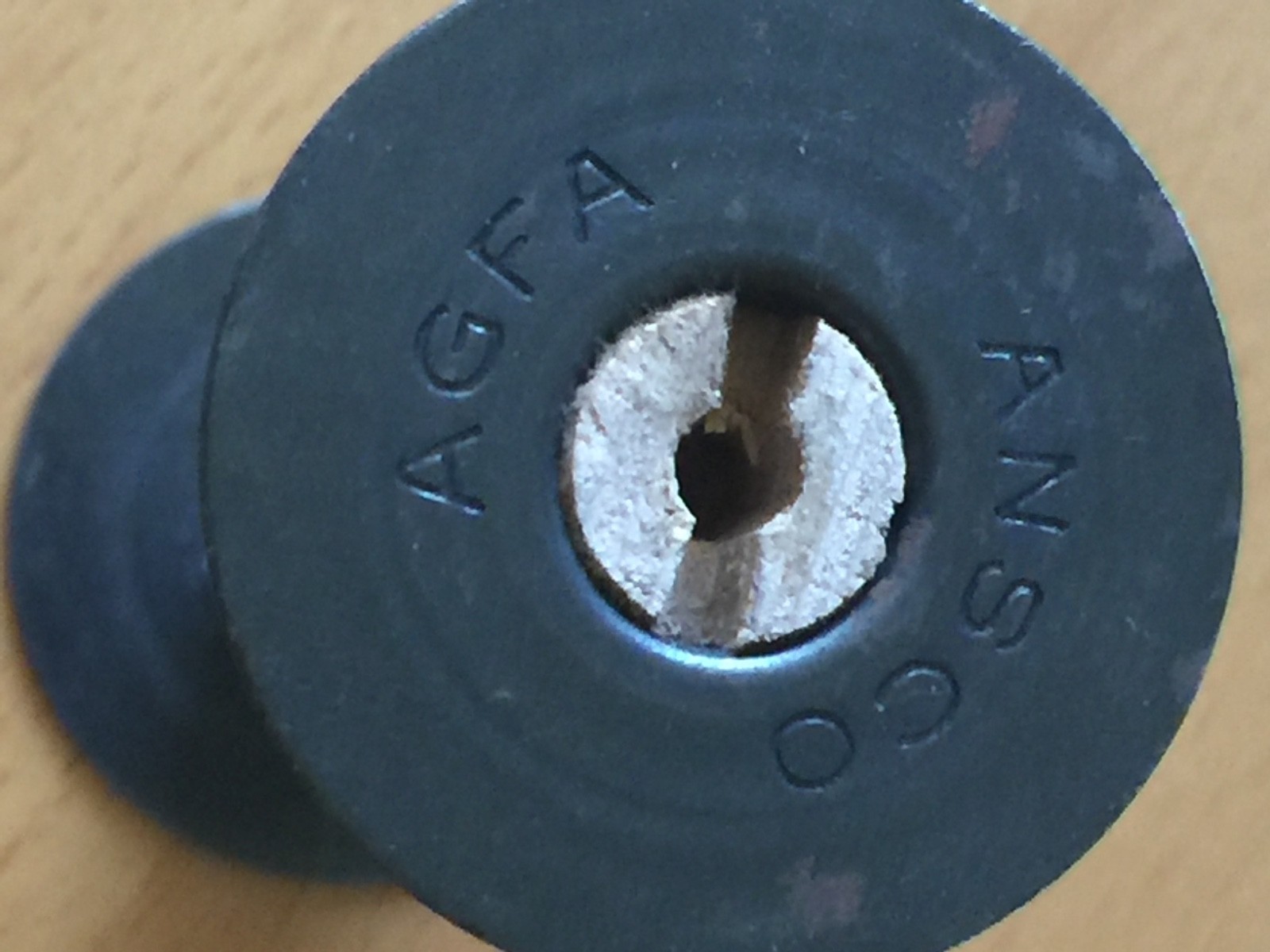 Vinage Agfa Wooden photo film spool
