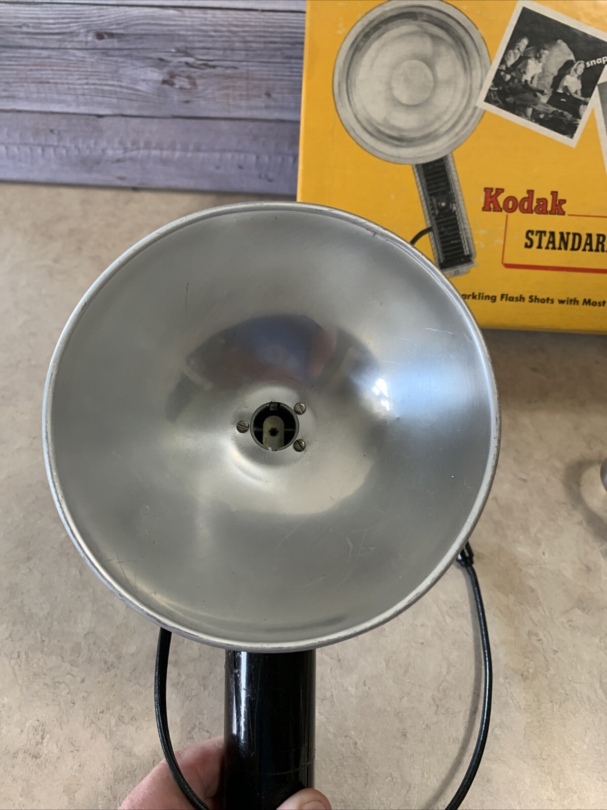 Vintage Kodak Standard Flash Holder w/ Bracket, Box, etc.