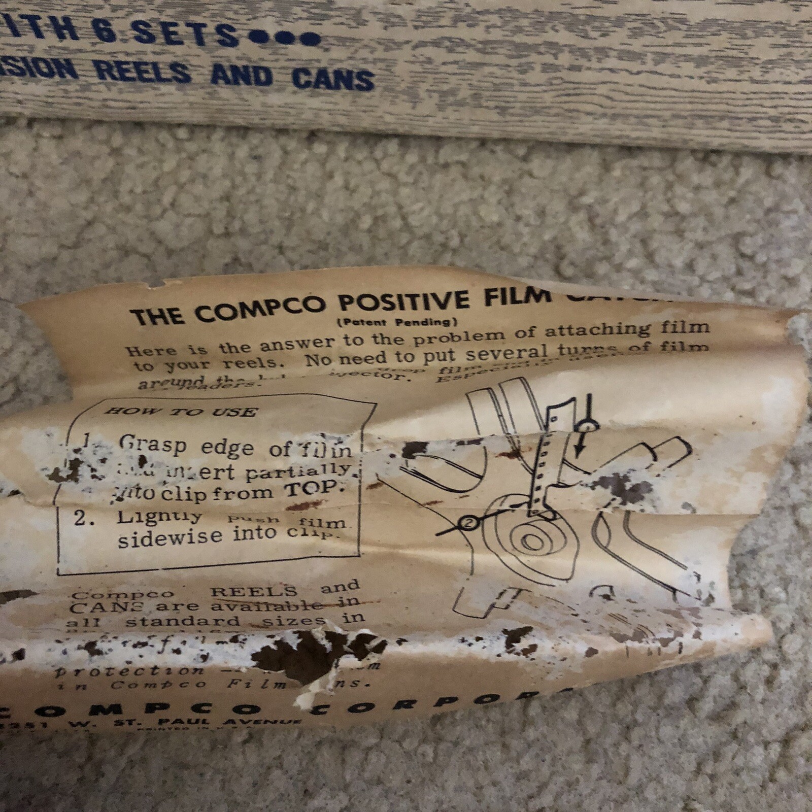 Conpro Reels And Cans 6 In Vintage Box Reel To Reel