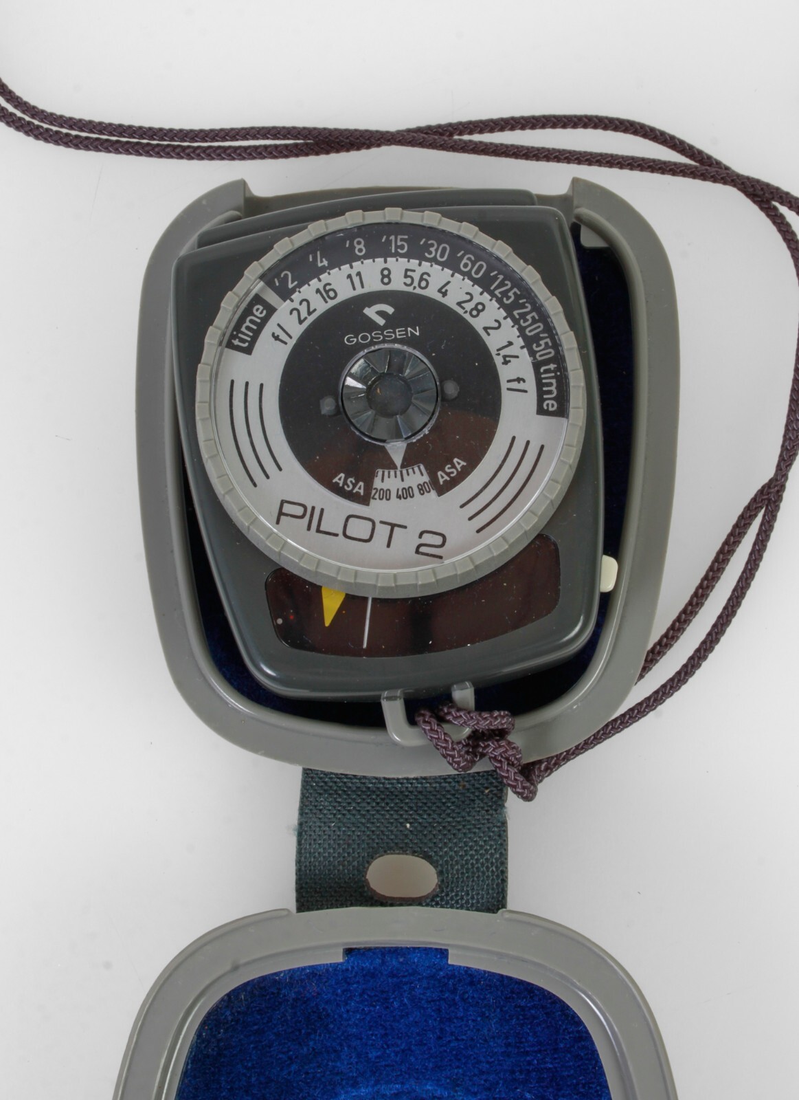 gossen pilot 2 light meter with hard case and lanyard – new