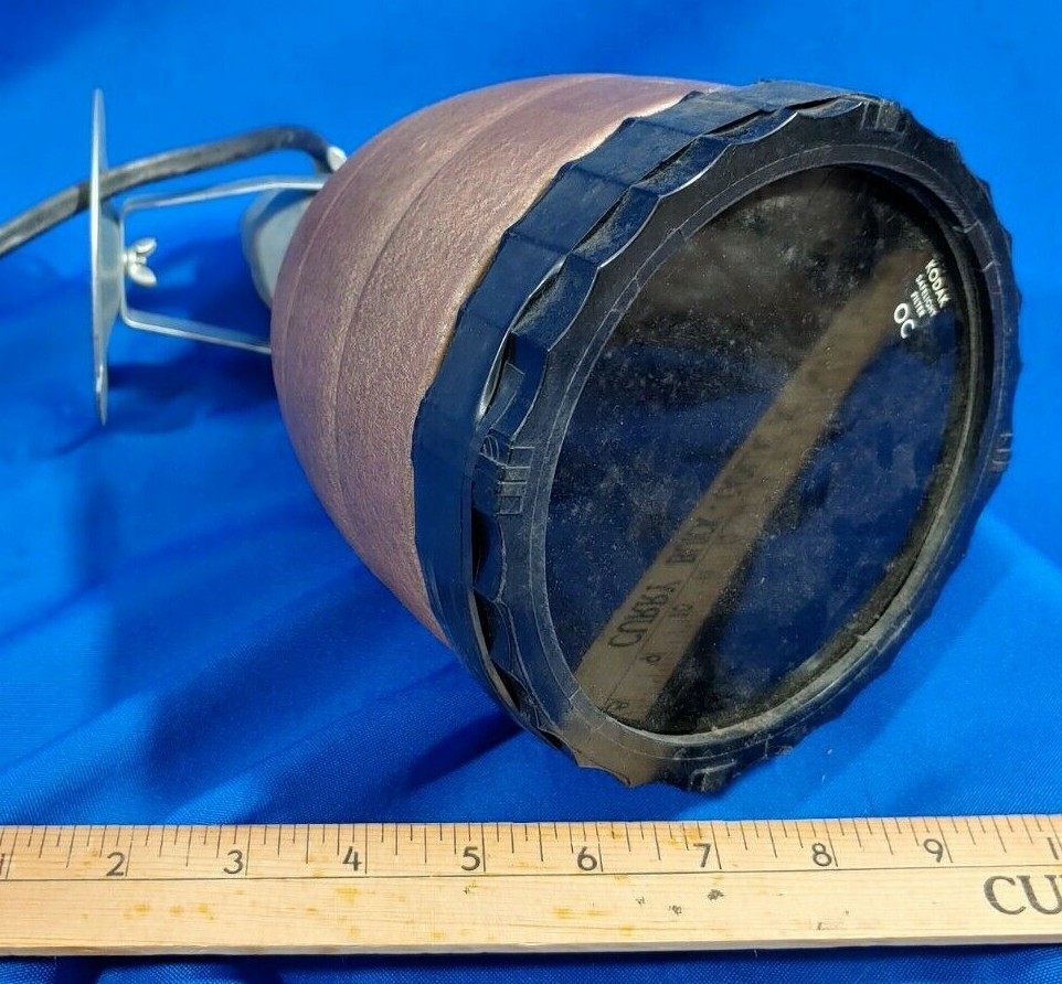 Steber Mid Century Modern Bullet Light Fixture Photo Lamp Kodak Filter VTG