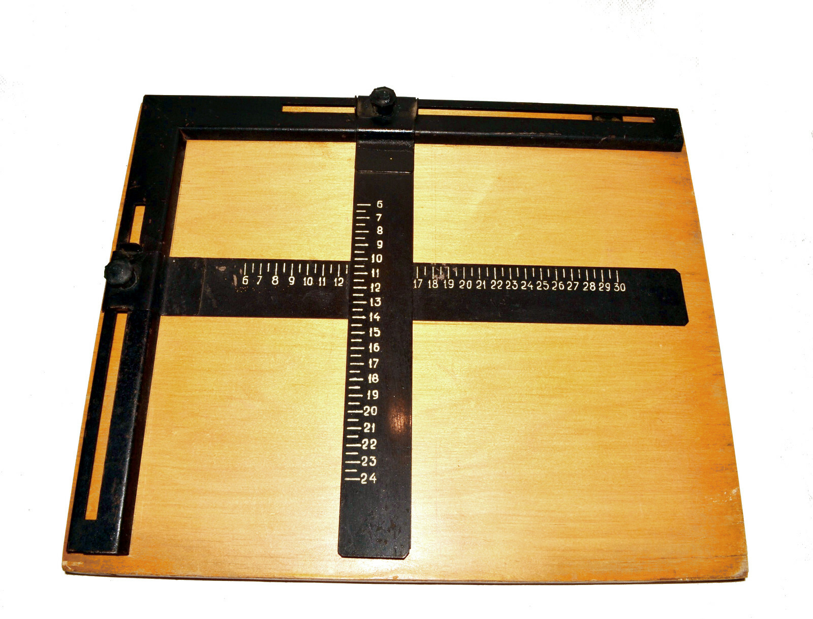 Vintage Soviet Photographic Equipment Wood Cropping Board for Photo Paper USSR