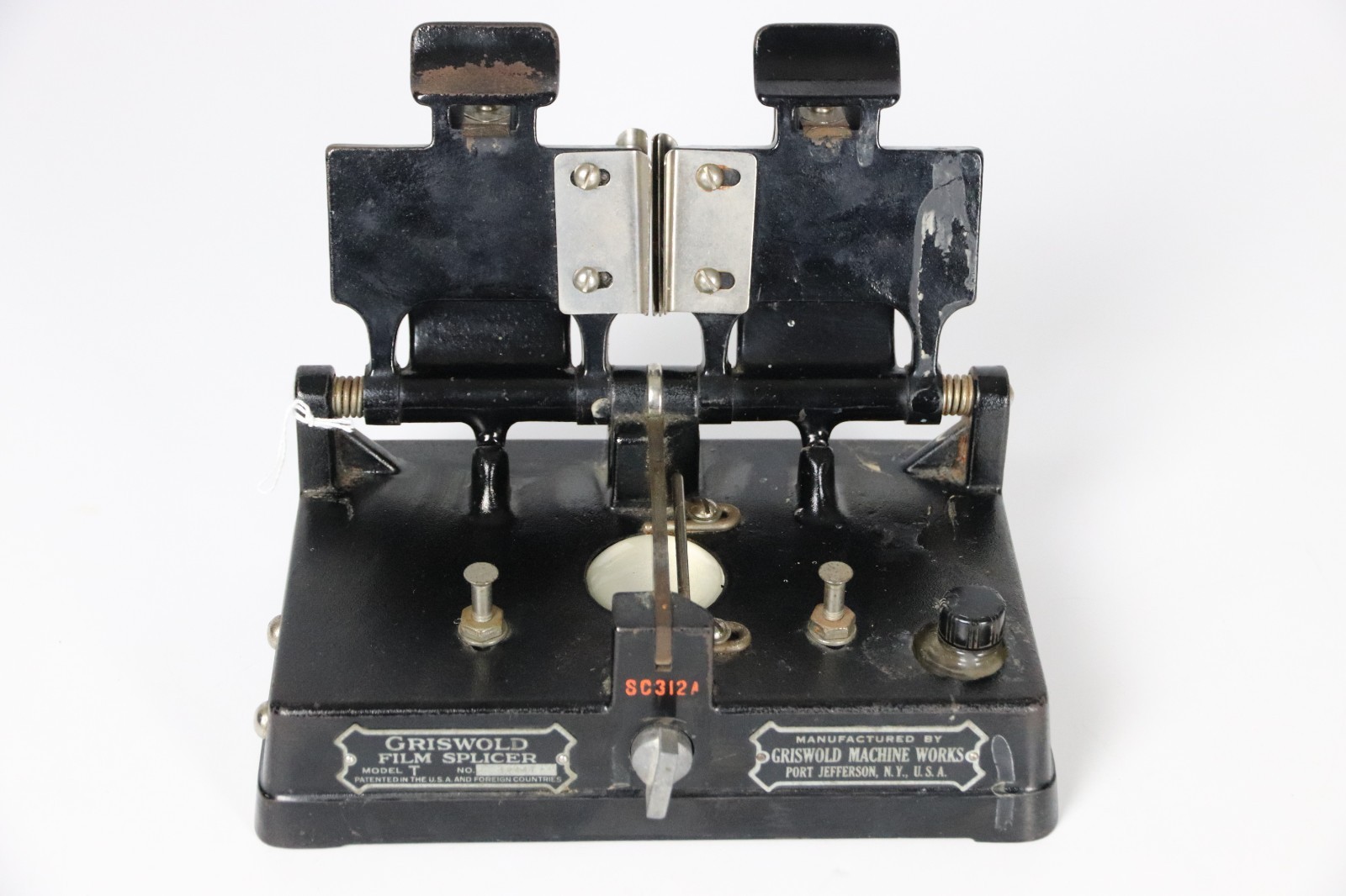 Griswold Model T Cast Iron Cement 35 mm Film Splicer 1920’s Antique