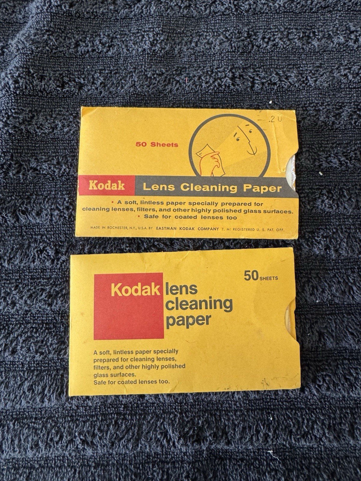 Kodak 2 lens cleaning paper up to 50 sheets per sleeve Vintage Parts & Accessori